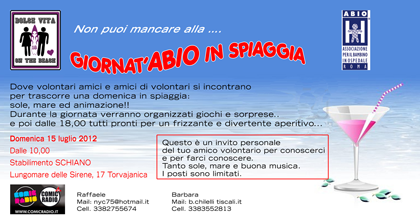 Invito in spiaggia